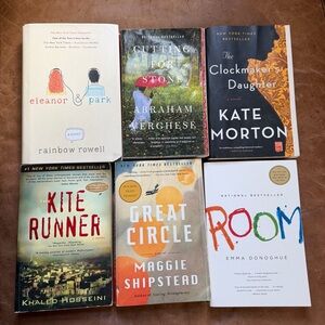 Lot of 6 Novels Fiction Literary Paperback Books Bestsellers